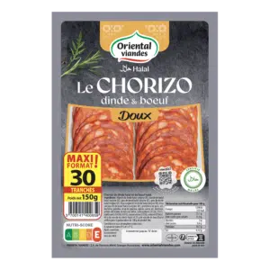 oriental-viandes-chorizo-doux-de-dinde-maxi-format-halal