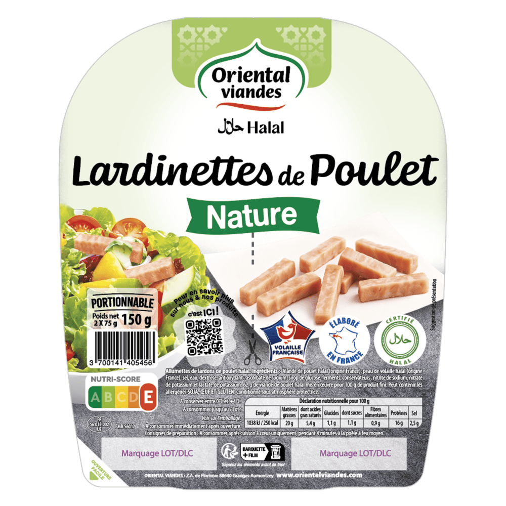 oriental-viandes-lardinettes-de-poulet-nature-150g